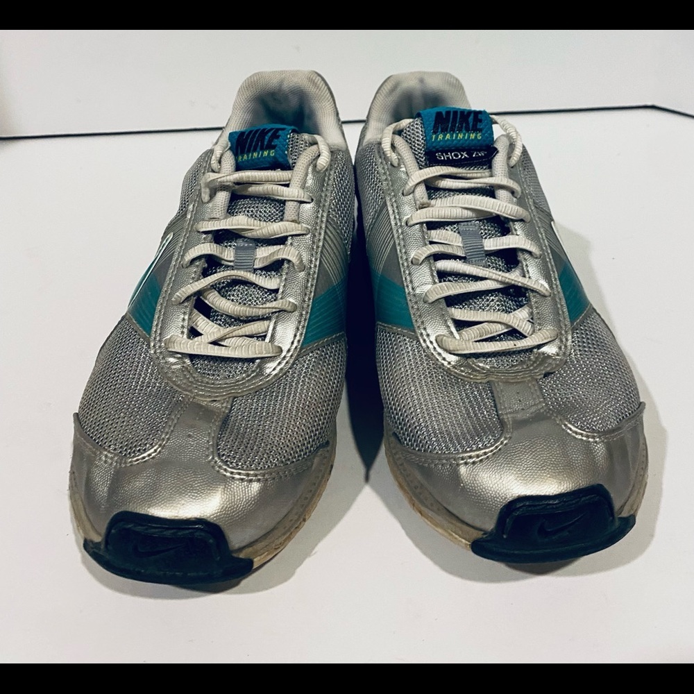 Womens Nike Training Shox Zip Size 7.5 Gray Teal - Picture 4 of 10